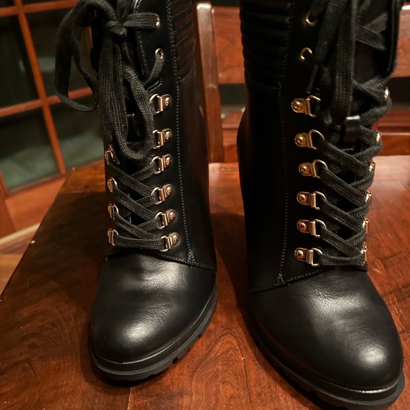 Brand new gorgeous, fun black mid-calf boots! - Picture 3 of 6